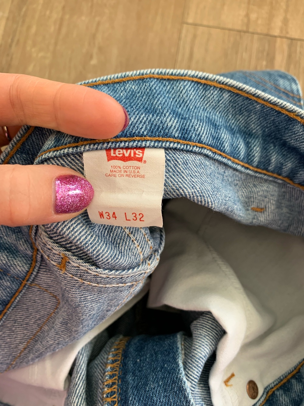Vintage Levi’s CBK 517 Orange tab made in USA 32x28 - Picture 14 of 15